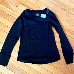 Justice - Black long sleeve tee - Size 12